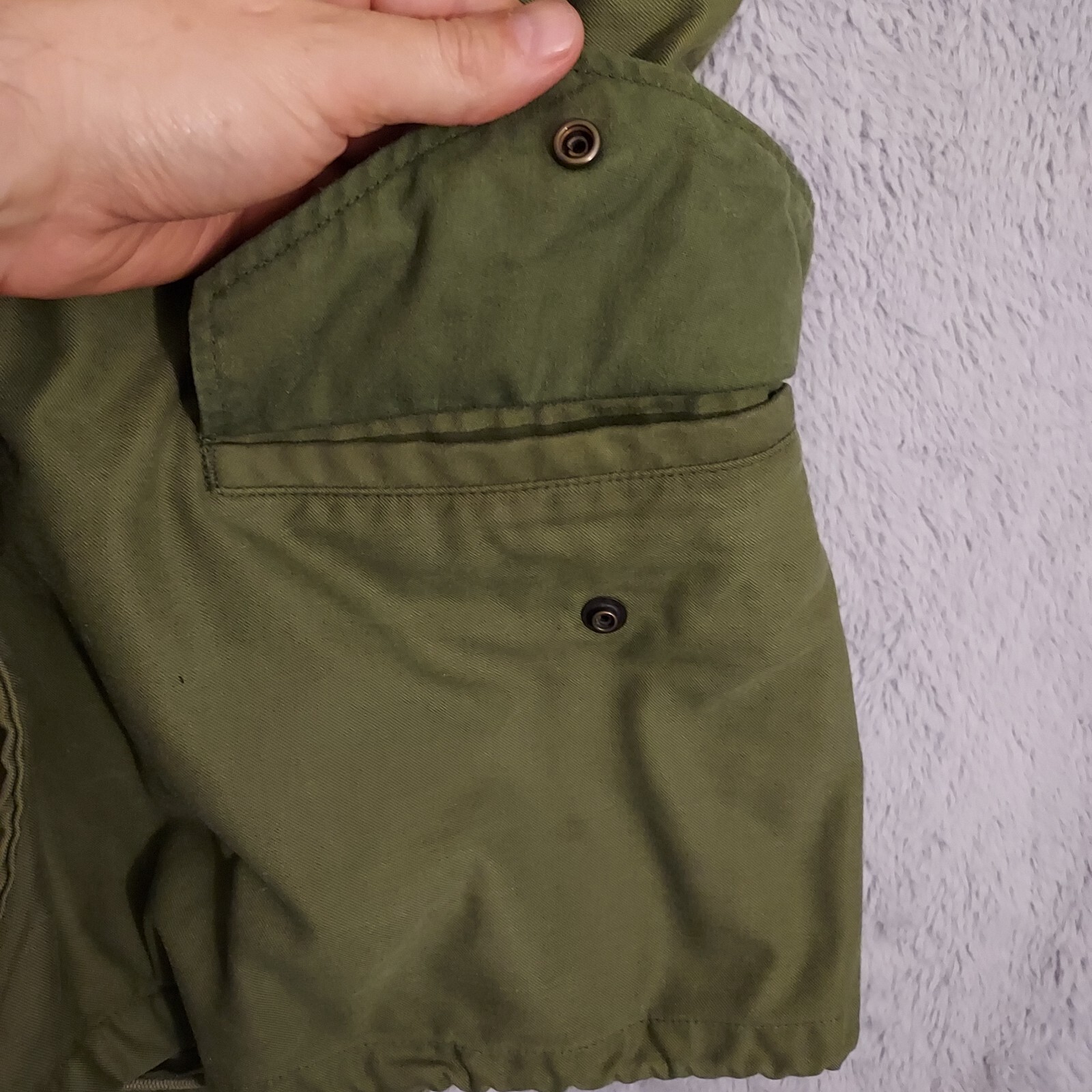 Vintage Army M65 Field Jacket Mens Small Short 70s Co… Gem