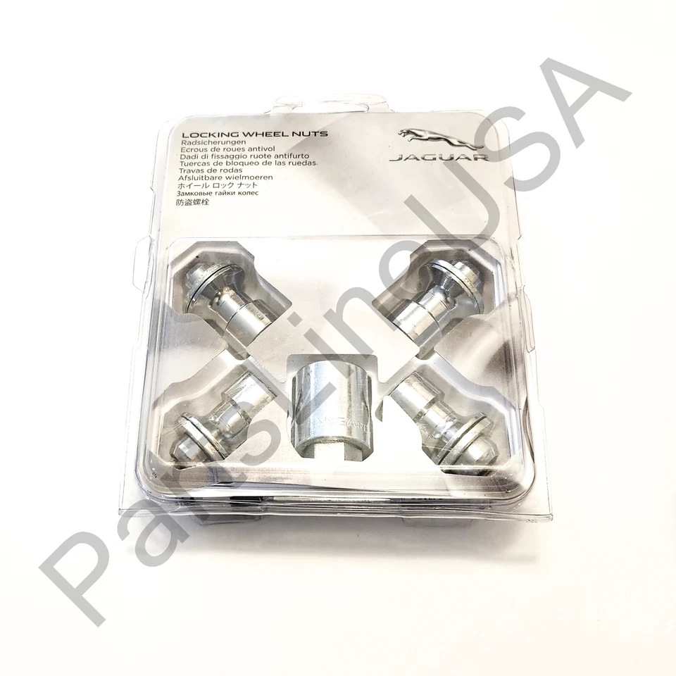 Kit de bloqueo cromado tuercas de rueda originales Jaguar N C2S17485 Foto 2 de 4