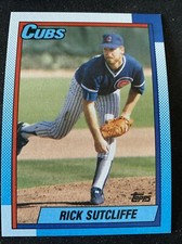 1990 Topps Baseball Card #640 Rick Sutcliffe Chicago Cubs NMMT Free Shipping!