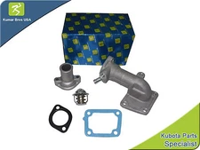 New Water Flange, Cover & Thermostat With Gaskets FITS Kubota M5700 M5700DT 