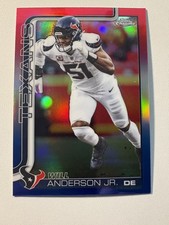🔥 2025 Topps Chrome Will Anderson Jr #121 Red White & Blue Refractor Texans 🔥