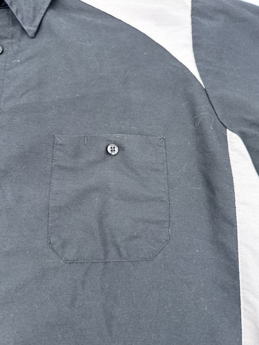 Red Kap Men's Crew Short Sleeve Two-Tone Shirt Size XL black/gray, EUC Mechanica - Picture 2 of 9