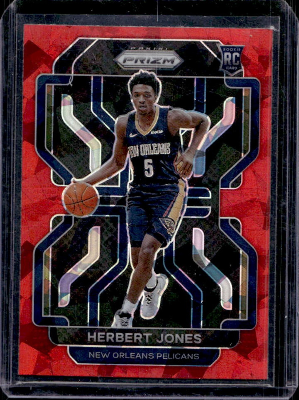 2021-22 Prizm Herbert Jones RC Red Ice Rookie #329 Pelicans