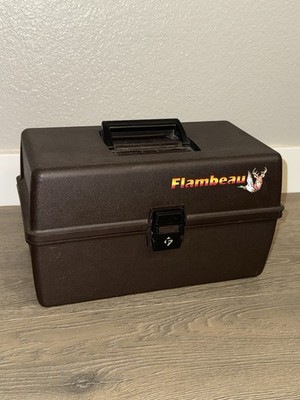 Flambeau 100 Round Shotgun Shell Shotshell Ammo Storage Box w/extra Trays