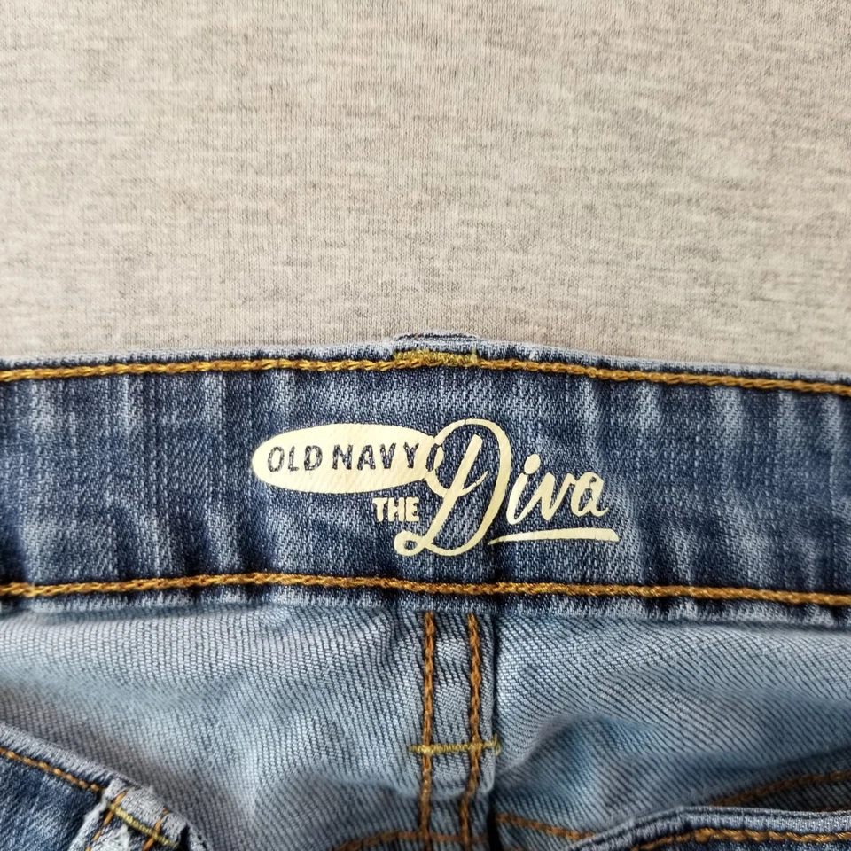 Pantalones de mezclilla Old Navy para mujer talla 4 The Diva gris lavado Normcore lindos de moda buena calidad Foto 3 de 4