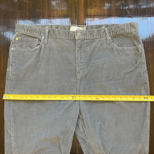 Pantalones de pana Old Navy para hombre ajustados incorporados flexibles grises 44x30 - Imagen 15 de 17