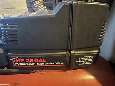 #ad #ad Craftsman 5HP 25 Gal Oil Free Portable Air Compressor 120V 125 PSI $195.00