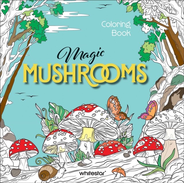 Magic Mushrooms Colouring Book (Paperback Book)