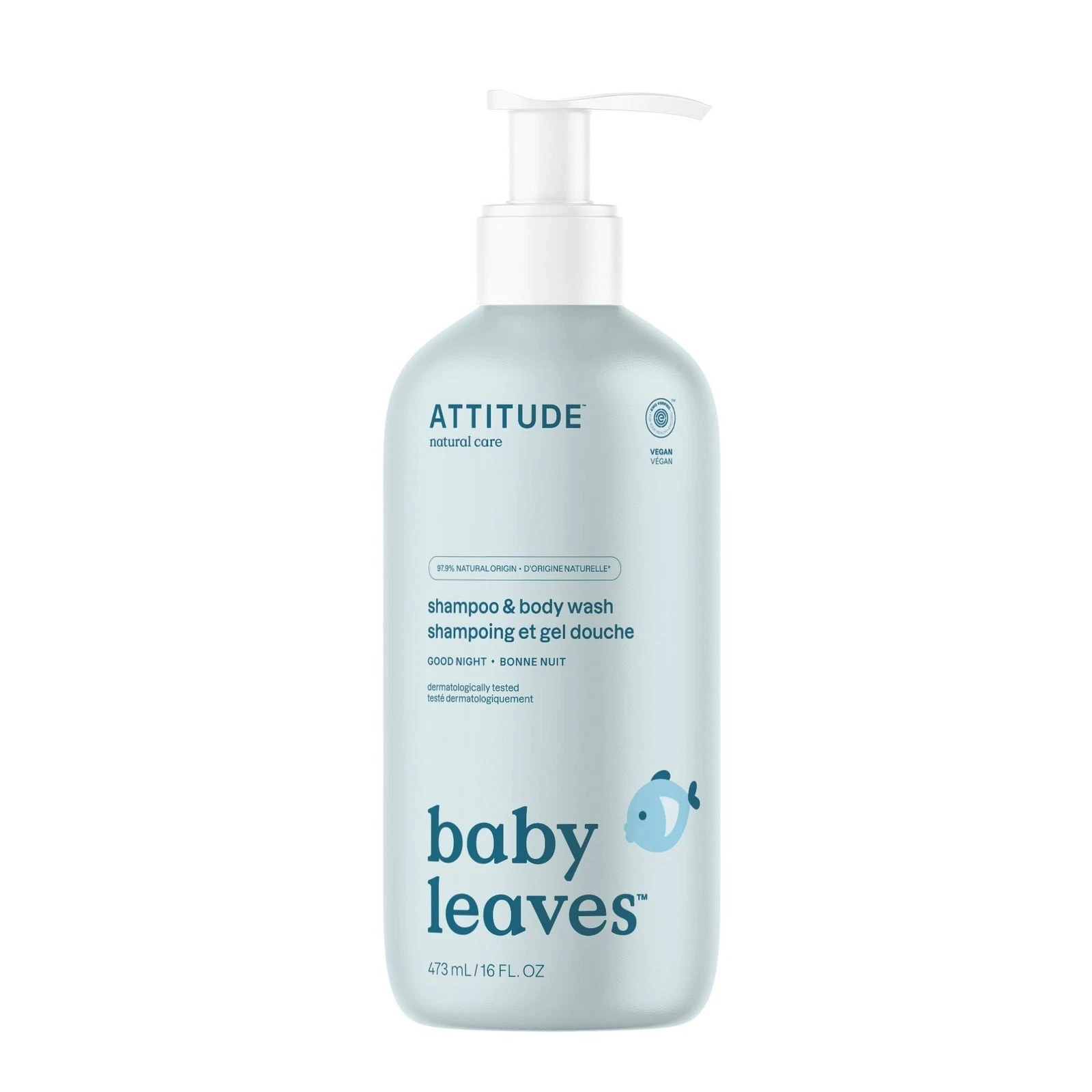 ATTITUDE 2-in-1 Shampoo and Body Wash for Baby
