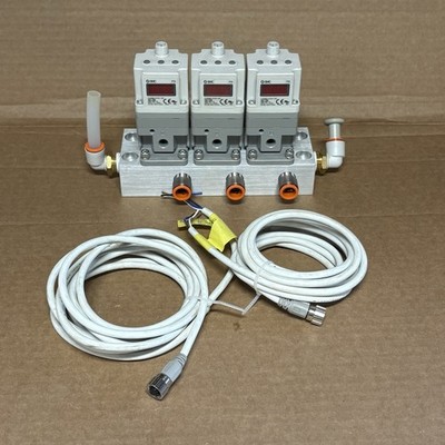 3x SMC ITV2050-312S4-X26 On Manifold Electo-Pneutmatic Regulator  -lightly Used