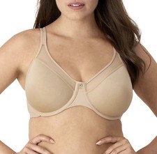 NEW Bali Ultra Light Smoothing Underwire T-Shirt Bra, 3439 Nude 38B NWOT
