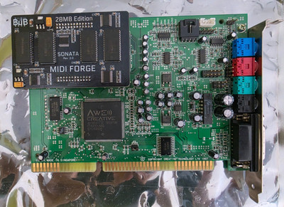 ISA Soundkarte Creative Sound Blaster AWE64 CT4520 + 28 MB Wavetable RAM für SF2