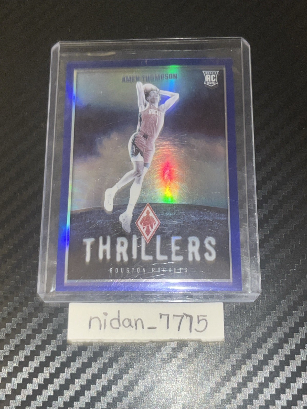 2023-24 Panini Phoenix Thrillers Amen Thompson #24 Blue /25 (RC) NBA Rockets