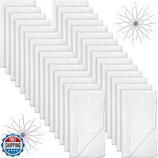 Zomiboo 30 Pack Birdseye Cotton Diapers for Babies Large 27 x 27 Inch Reusabl