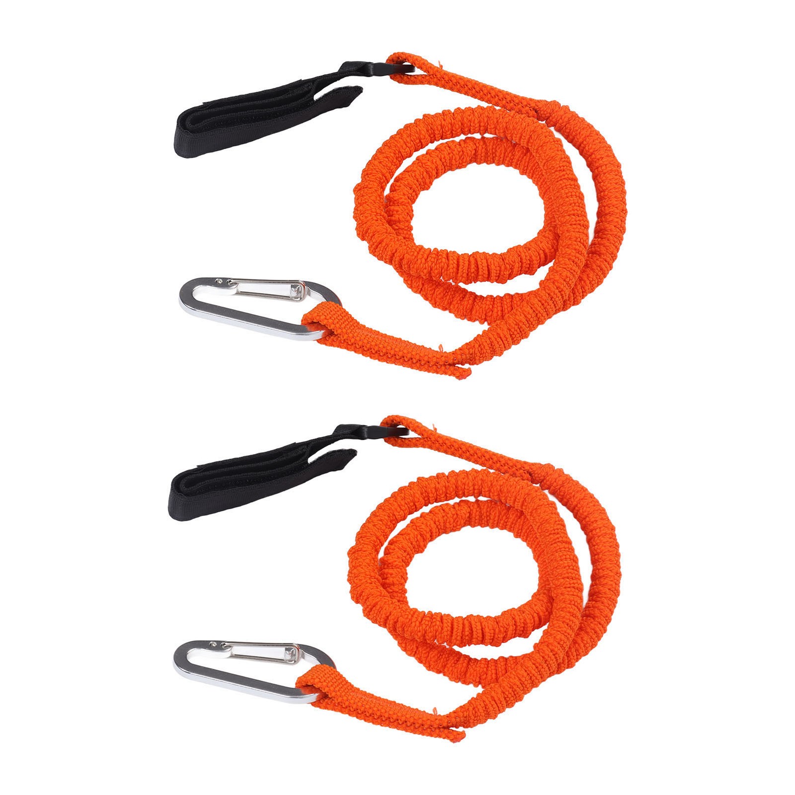 :2pcs Kayak Paddle Leashes Stretchable Safety Canoe Paddle Leash Kayak.