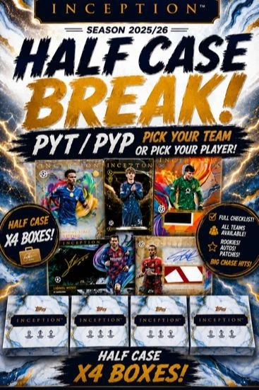 NEW RELEASE INCEPTION UCC 2025/26 HALF CASE BREAK PYT/PYP