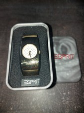 Esprit zierliche Damen Armbanduhr Goldfarbend Spangenarmband