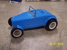 Vintage Pressed Steel Buddy L Roadster Hot Rod In Blue!