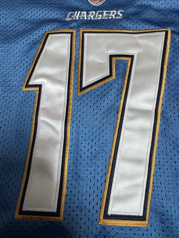 Reebok San Diego Chargers Philip Rivers NFL On Field Stitched Jersey Men’s 48 XL - Image 3 of 4