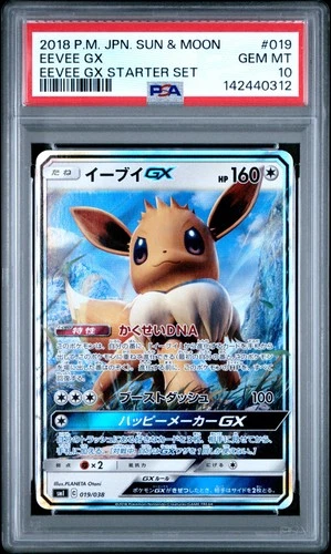 PSA 10 Eevee Gx 019 Eevee Gx Starter Set Pokemon Japanese PSA