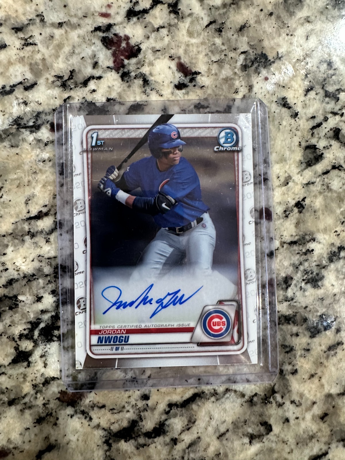 2020 Bowman Draft - Chrome Draft Picks Autographs Jordan Nwogu #CDA-JN (AU, RC)