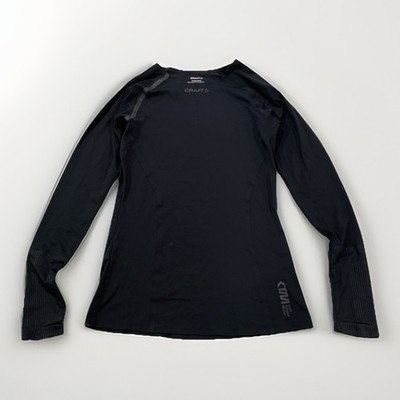 Craft Women s Tailored Motion Long Sleeve Running Shirt Medium Black Athletic