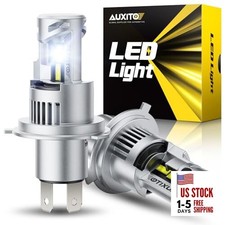 H4 Light Bulbs Combo, 900% Super Brighter, 6500K Cool White, 1:1 Mini 9003/H4