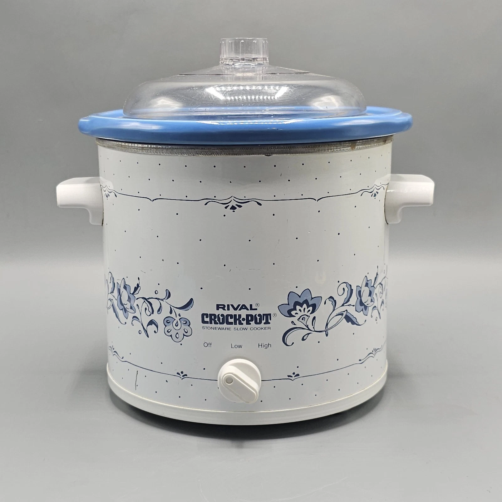 Vintage Rival Crock-Pot Blue Floral Slow Cooker 90s 80s Model 3150 3.5 Qt Tested
Opens in a new wind