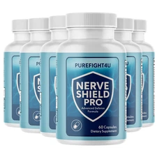 Nerve Shield Pro Mental Focus & Memory Support Supplement - 6 Bottles
