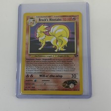 Brock's Ninetales 3/132 Gym Challenge Holo HP Pokémon TCG