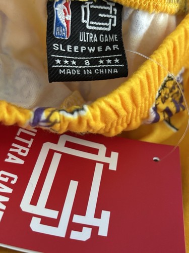 NBA Kids Pajama Pants Los Angeles Lakers NBA Sleepwear Bottoms Gold Purple 8 - Picture 6 of 6