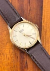 Vintage Seiko Watch Women Gold Tone 5421-0029 Quartz 22mm Round New Battery
