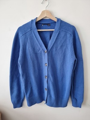  M&S Damen Strickjacke frisch blau V-Ausschnitt