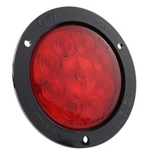 53292 - STT LAMP 4in RED W/BLACK THFTRESISTANT FLANGE-MNT SUPERNOVA LED - (1 EA)
