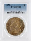 1879-S Morgan Silver Dollar PCGS MS64 S$1 San Francisco Minted No Reserve