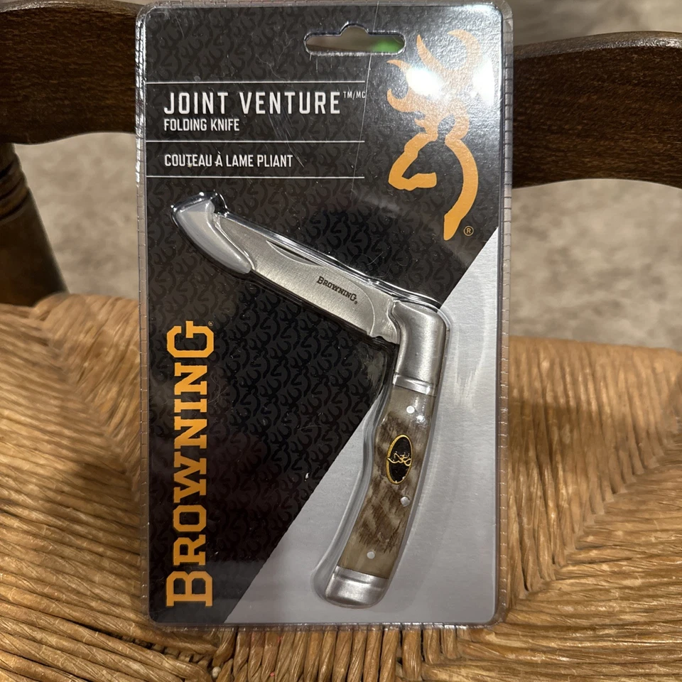 Navaja de bolsillo Browning Joint Venture Rams bocina carpeta Foto 2 de 4