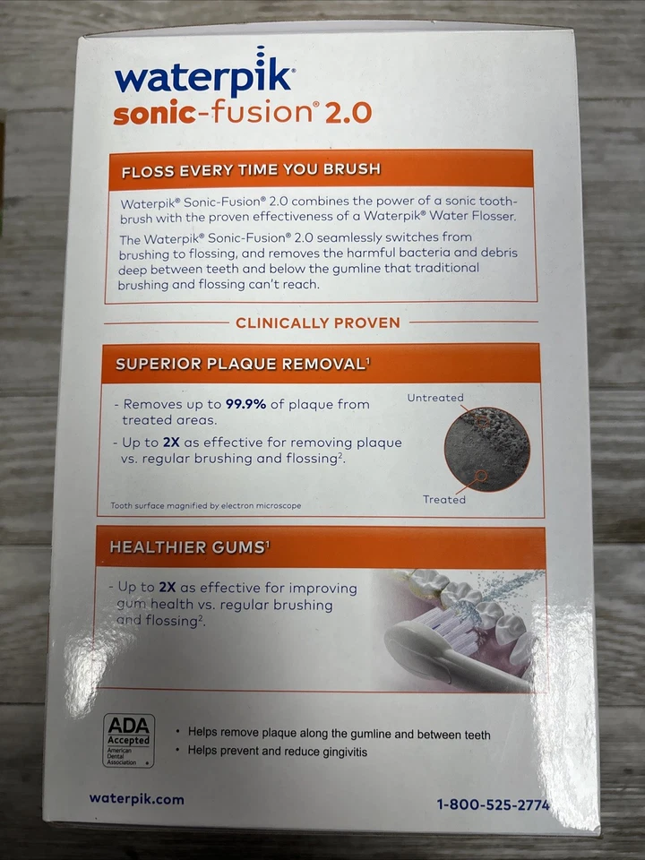 Waterpik SF-03W010-1 Sonic-Fusion 2.0 Blanco NUEVO Foto 2 de 4
