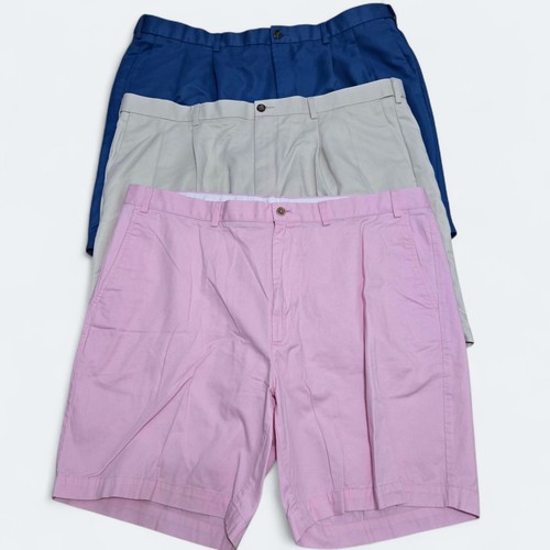 3 Paar Roundtree & Yorke lässige Chino Shorts, Herren Größe 46, neu ohne Etikett neu ohne Etikett