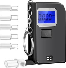 Breathalyzer Keychain, Professional-Grade High Accuracy Alcohol Tester, Portable