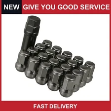 Universal M12x1.25 Car Lug Nuts Closed End Bulge Acorn Hex Wheel Nut Pack of 20