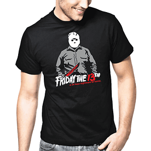 FRIDAY THE 13TH HORROR KULT TV BOARDRIPPAZ T SHIRT JASON VORHEES FREITAG DER 13