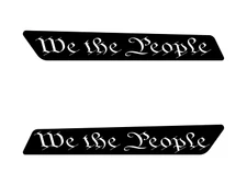 We The People Saddlebag Latch Inserts for Harley Touring 2014-Current. USA Made