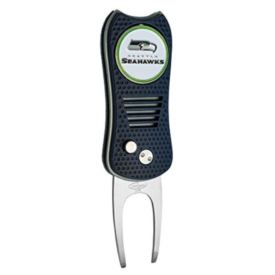 Team Golf NFL Seattle Seahawks Switchblade Divot Tool with Ball Marker