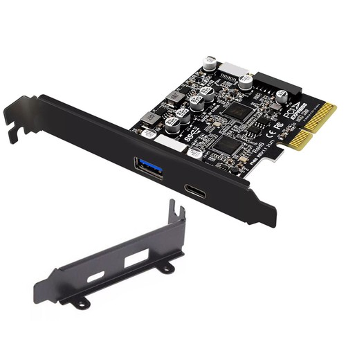 PCIe to USB 3.2 Gen 2 Adapter 10 Gbps PCI-E Type-C Type-E 19P/20P Expansion Card - Picture 10 of 12