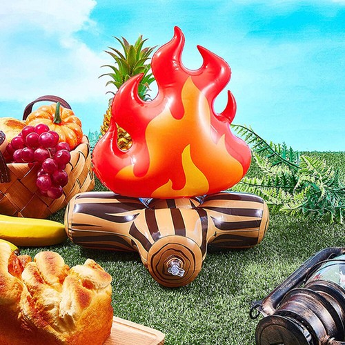 4 Pcs Inflatable Flame Model Fire Camp Party Decorations Campfire - Picture 10 of 12
