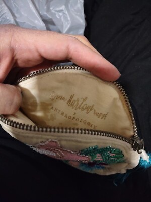 Anna Harlow Russo x Anthropologie コラボポーチ Anthropologie x Anna Harlow Russo Monogram Crescent Pouch | eBay