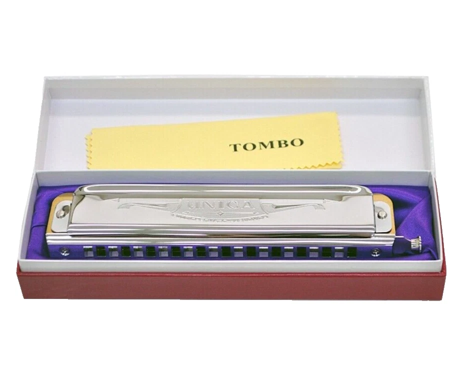Tombo No.1244 G Key UNICA Chromatic Harmonica 22 Holes 44 Sounds from Japan FS - Image 3 of 4