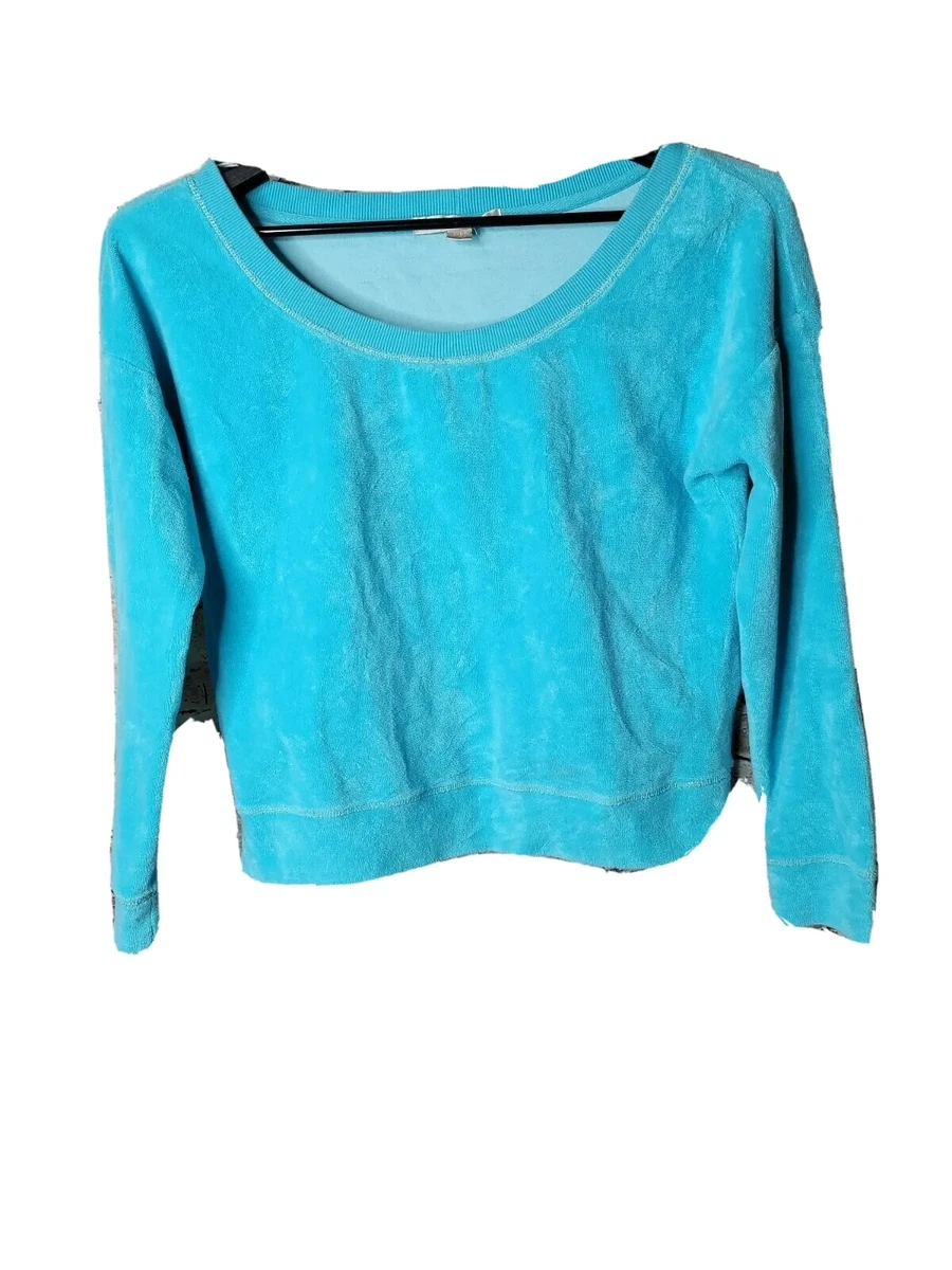 Women's terry cloth sweatshirt sales