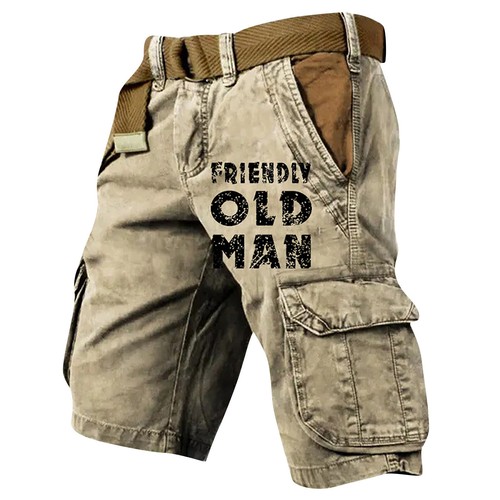 Mens Summer Casual Loose Cargo Shorts Multi-Pockets Jogging Sports Shorts Pants❤ - Picture 21 of 35