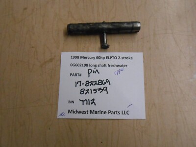 17-822869, 821539 Mercury 1998 60hp 0G602198 Outboard Motor upper pin ...